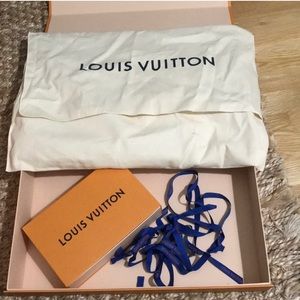 Authentic Louis Vuitton dust cover, box and bag!